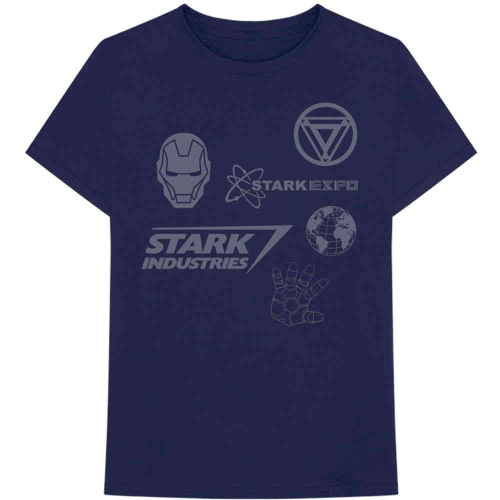 Marvel Iron Man - Iron Man Stark Expo Tshirt Homme - Bleu